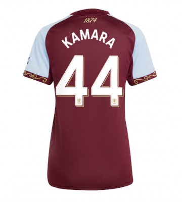 Aston Villa Boubacar Kamara #44 Primera Equipación Mujer 2025-26 Manga Corta